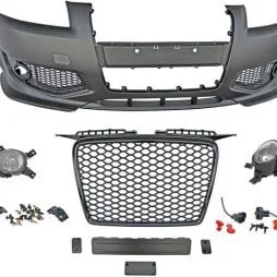 Komplet sprednji odbijač Audi A3 (8P) - RS izgled, črna maska