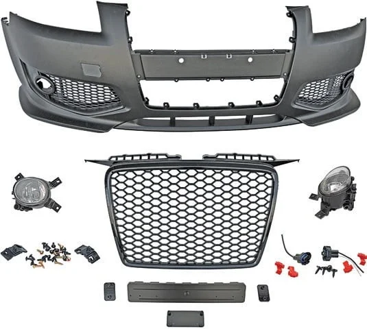 Komplet sprednji odbijač Audi A3 (8P) - RS izgled, črna maska
