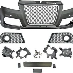 Komplet sprednji odbijač Audi A3 (8P) - RS izgled, črna maska